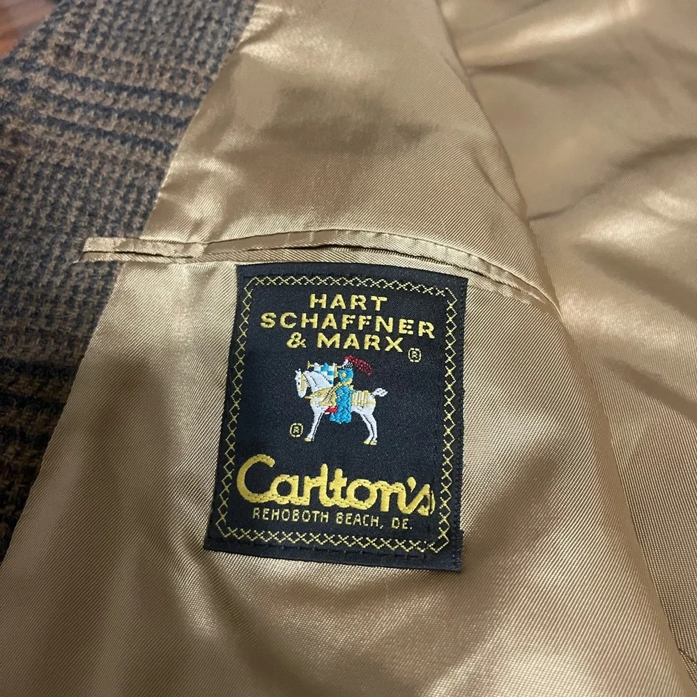 Hart Schaffner Marx Brown Sport‎ Coat Classic Tailored Design